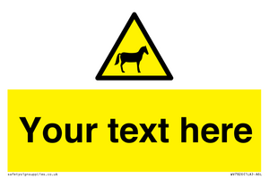 Custom warning horses